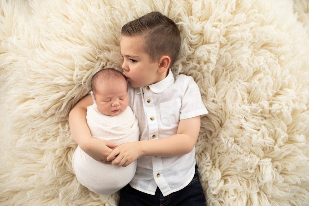 newborn and sibling portraits | Ellicott City Newborn Photographer